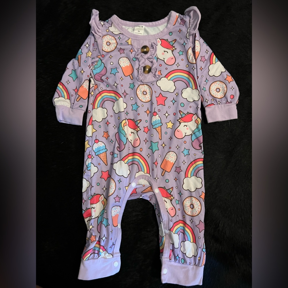 3/$15❣️Baby Girls Unicorn 🦄 Jumpsuit; 6-9 months